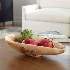 Marchena Brown/White Handcrafted Bowl - Ornate Home