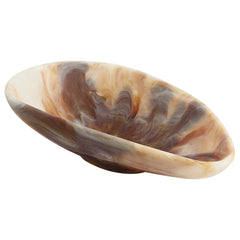 Marchena Brown/White Handcrafted Bowl - Ornate Home