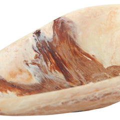 Marchena Brown/White Handcrafted Bowl - Ornate Home