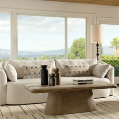 Marci Natural Sandblasted Coffee Table - Ornate Home
