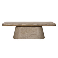 Marci Natural Sandblasted Coffee Table - Ornate Home