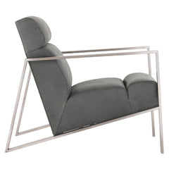 Marco Grey Leather Chair - Ornate Home