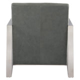 Marco Grey Leather Chair - Ornate Home