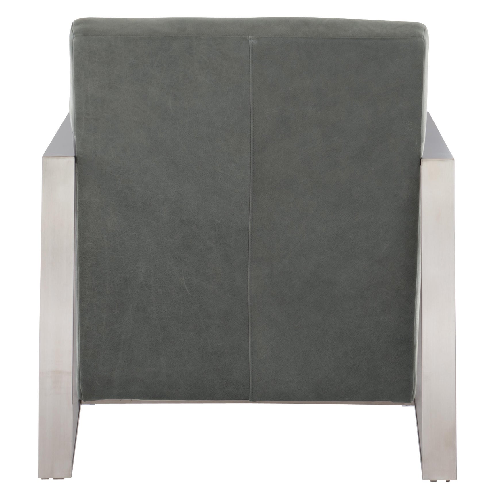 Marco Grey Leather Chair - Ornate Home