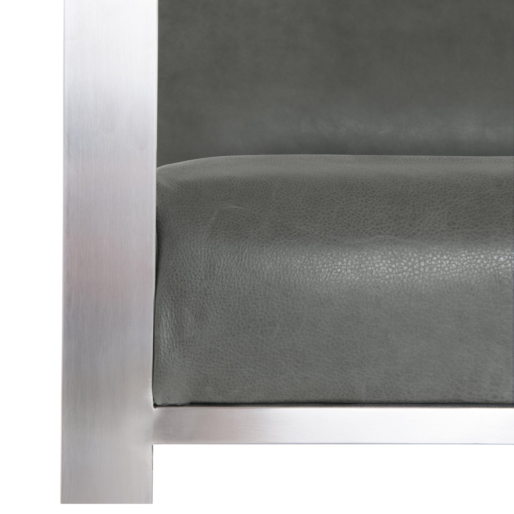 Marco Grey Leather Chair - Ornate Home