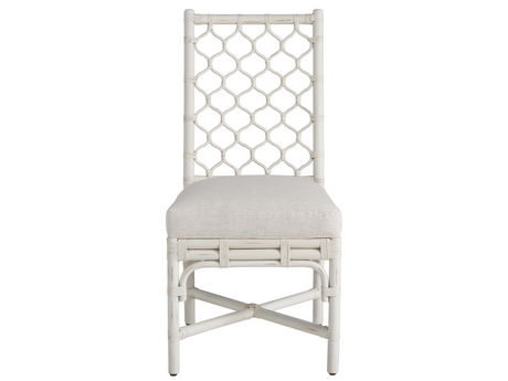 Marco Nomad Snow/White Rattan Side Chair (Set of 2) - Ornate Home