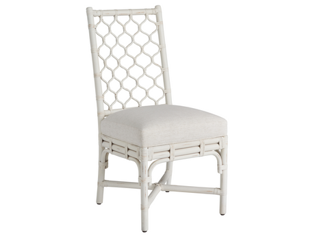 Marco Nomad Snow/White Rattan Side Chair (Set of 2) - Ornate Home