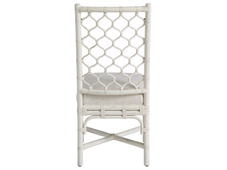 Marco Nomad Snow/White Rattan Side Chair (Set of 2) - Ornate Home