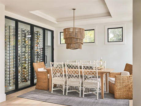 Marco Nomad Snow/White Rattan Side Chair (Set of 2) - Ornate Home