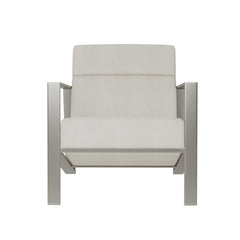 Marco White/Cream Fabric Chair - Ornate Home