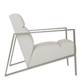 Marco White/Cream Fabric Chair - Ornate Home