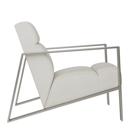 Marco White/Cream Fabric Chair - Ornate Home