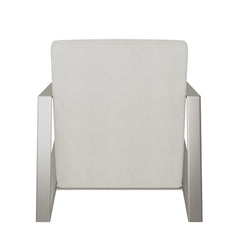 Marco White/Cream Fabric Chair - Ornate Home