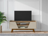 Marcus 53.14 TV Stand in Greige and Nature - Ornate Home