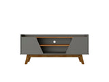 Marcus 53.14 TV Stand in Grey and Nature - Ornate Home