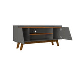 Marcus 53.14 TV Stand in Grey and Nature - Ornate Home