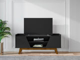 Marcus 53.14 TV Stand in Matte Black - Ornate Home