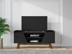 Marcus 53.14 TV Stand in Matte Black - Ornate Home