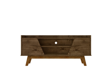 Marcus 53.14 TV Stand in Rustic Brown - Ornate Home