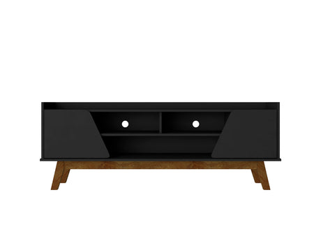 Marcus 62.99 TV Stand in Matte Black - Ornate Home