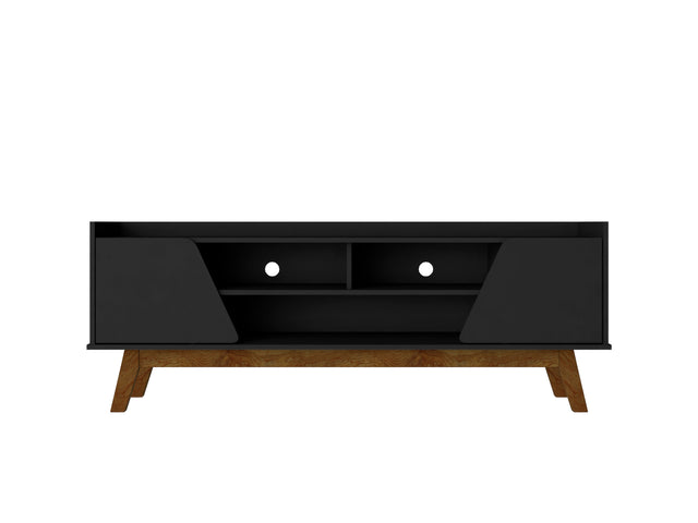 Marcus 62.99 TV Stand in Matte Black - Ornate Home