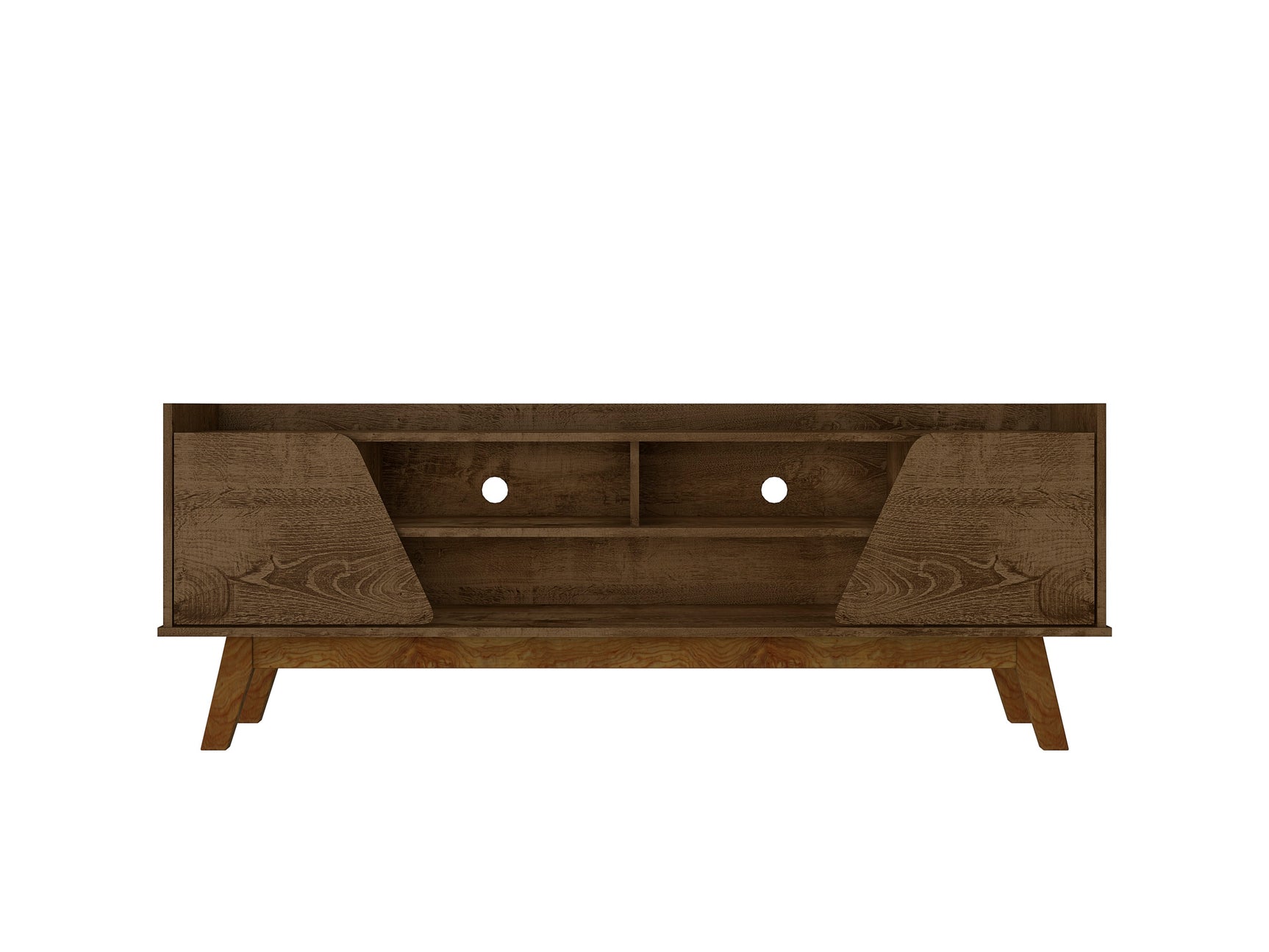 Marcus 62.99 TV Stand in Rustic Brown - Ornate Home