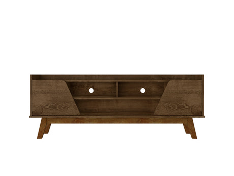 Marcus 62.99 TV Stand in Rustic Brown - Ornate Home