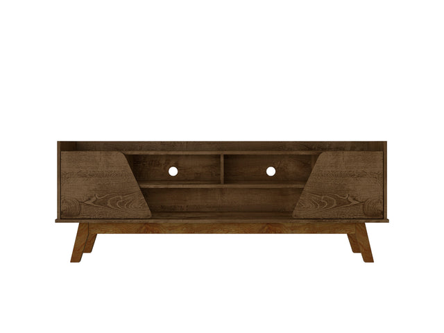 Marcus 62.99 TV Stand in Rustic Brown - Ornate Home