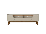 Marcus 70.86 TV Stand in Greige and Nature - Ornate Home