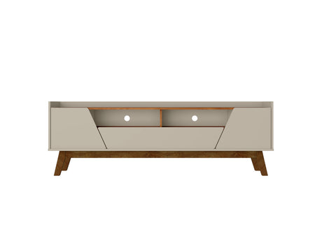 Marcus 70.86 TV Stand in Greige and Nature - Ornate Home