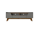 Marcus 70.86 TV Stand in Grey and Nature - Ornate Home