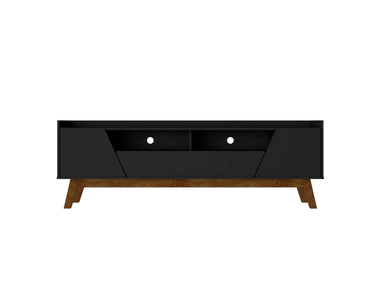 Marcus 70.86 TV Stand in Matte Black - Ornate Home