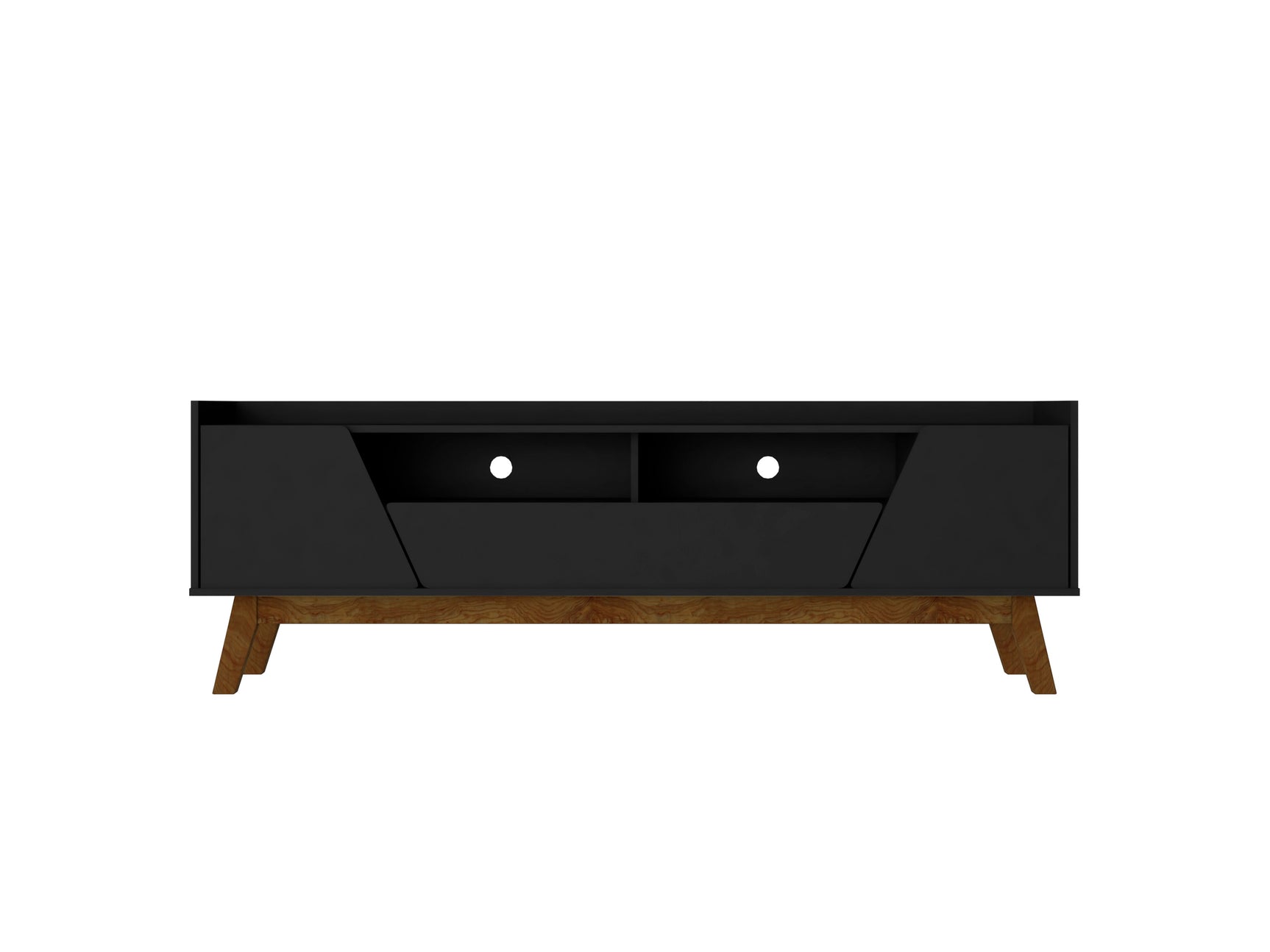 Marcus 70.86 TV Stand in Matte Black - Ornate Home