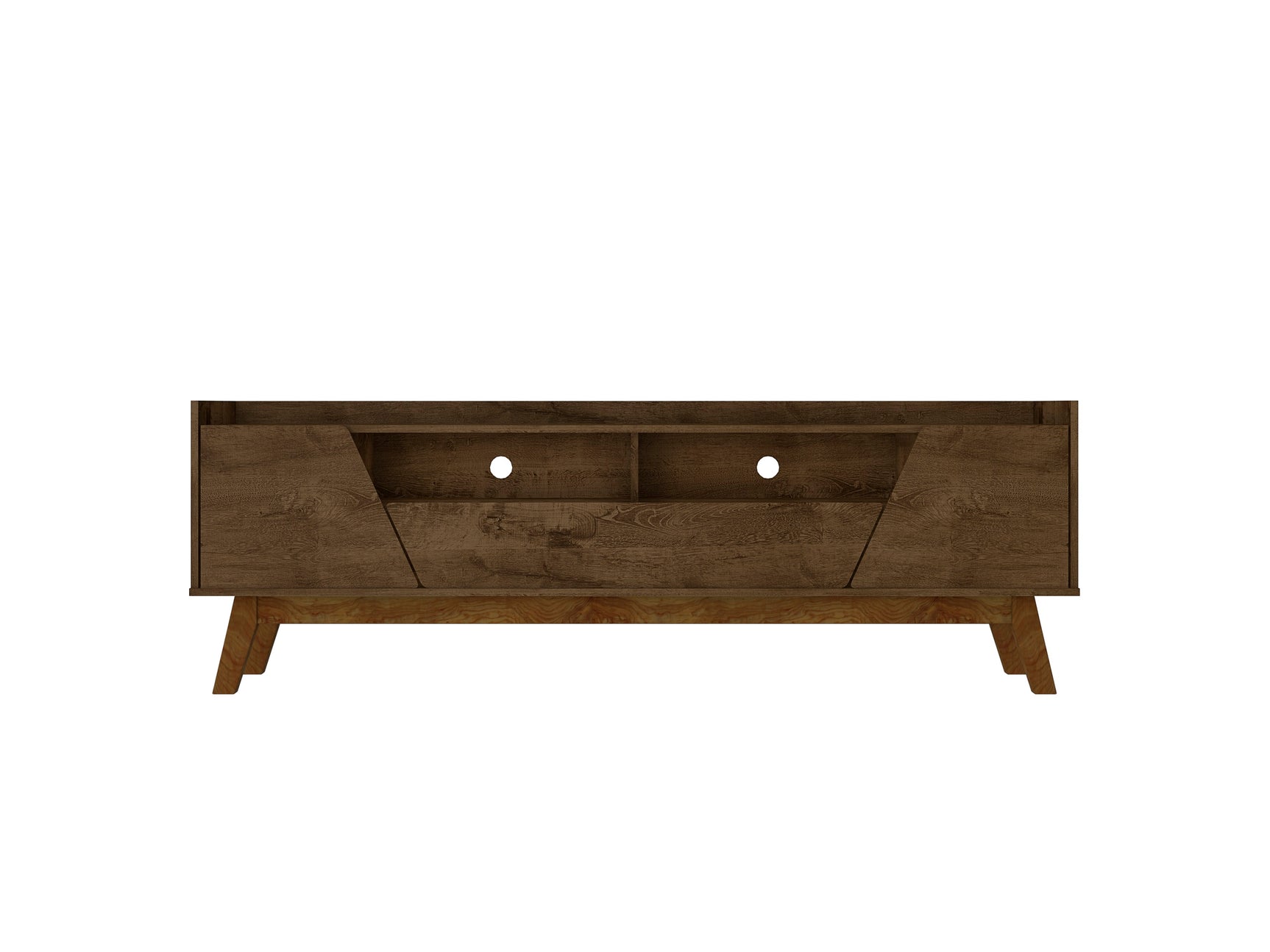 Marcus 70.86 TV Stand in Rustic Brown - Ornate Home