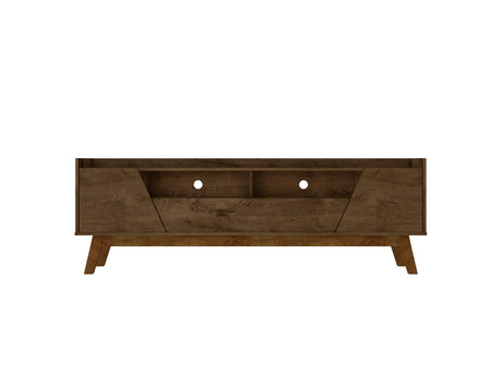 Marcus 70.86 TV Stand in Rustic Brown - Ornate Home