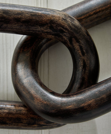 Mardelby Distressed Black Sculpture - Ornate Home