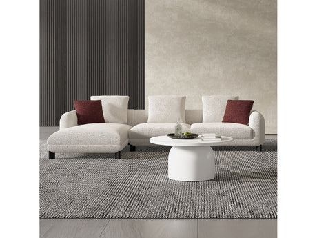 Mardi Maroon/Beige Sectional Sofa - Ornate Home