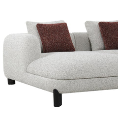 Mardi Maroon/Beige Sectional Sofa - Ornate Home