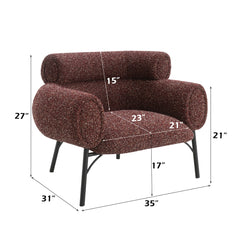 Mardi Maroon Chair - Ornate Home