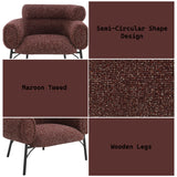 Mardi Maroon Chair - Ornate Home