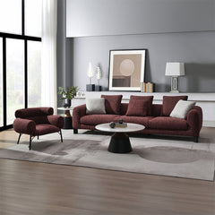 Mardi Maroon Sofa - Ornate Home
