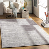 Mardi Silver Premium Wool&Silk Area Rug - Clearance - Ornate Home