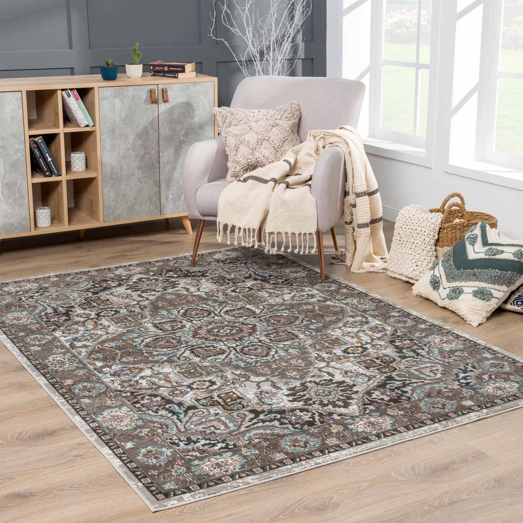 Mardin Brown Area Rug - Clearance - Ornate Home