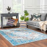 Mardin Turquoise Area Rug - Clearance - Ornate Home