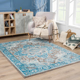 Mardin Turquoise Area Rug - Clearance - Ornate Home