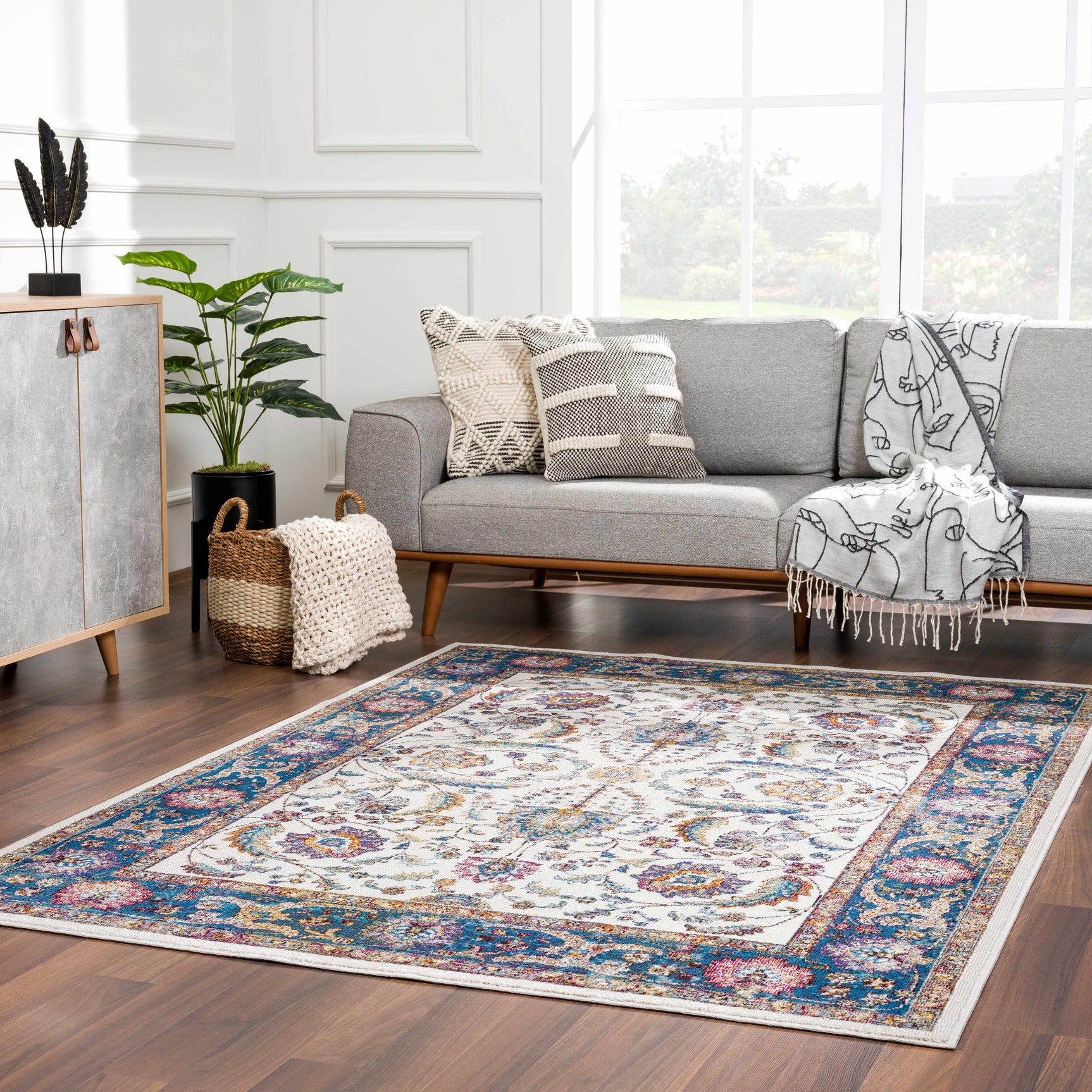 Mardina Colorful Area Rug - Clearance - Ornate Home