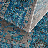 Mardina Turquoise Area Rug - Clearance - Ornate Home
