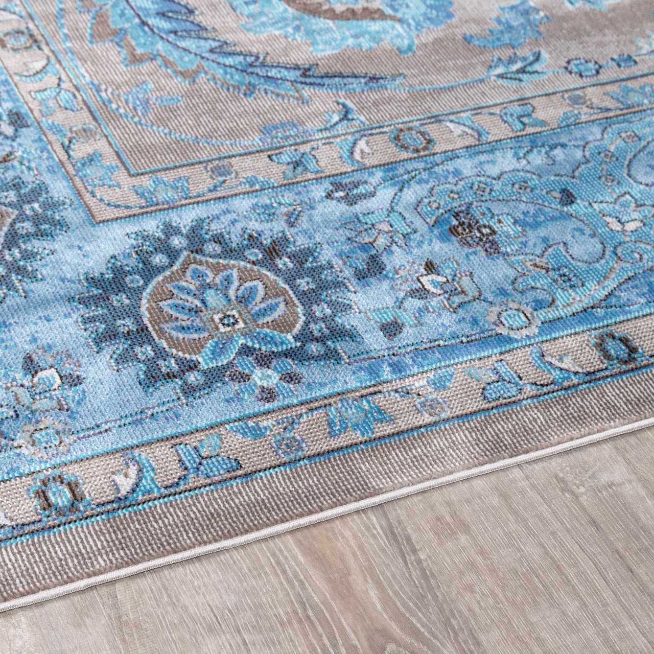 Mardina Turquoise Area Rug - Clearance - Ornate Home