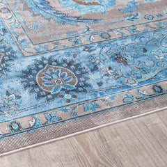 Mardina Turquoise Area Rug - Clearance - Ornate Home