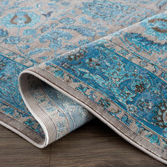 Mardina Turquoise Area Rug - Clearance - Ornate Home
